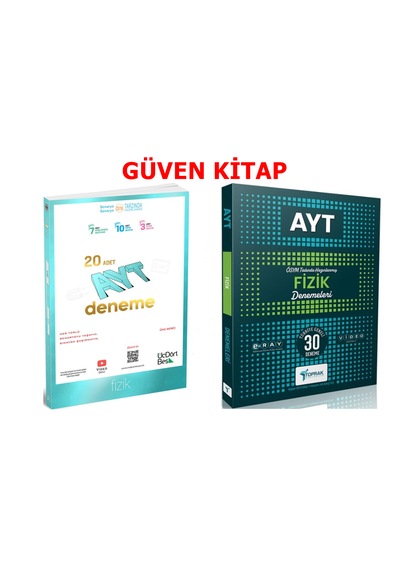 Üçdörtbeş Toprak Yayınları Ayt Fizik Deneme Seti