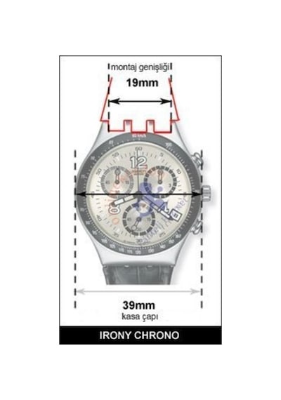 Swatch Uyumlu 19Mm Beyaz Silikon Kordon