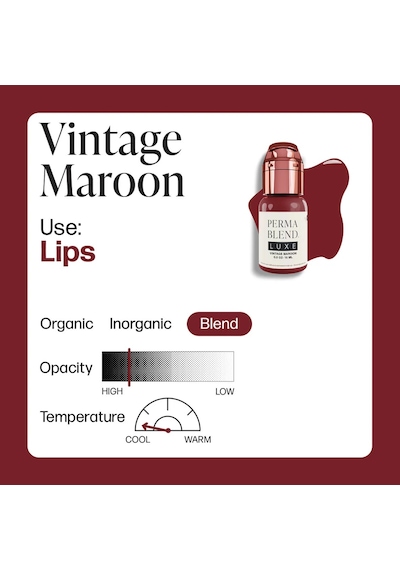 Perma Blend Luxe Vintage Maroon Kalıcı Makyaj Dudak Pigmenti 15ml