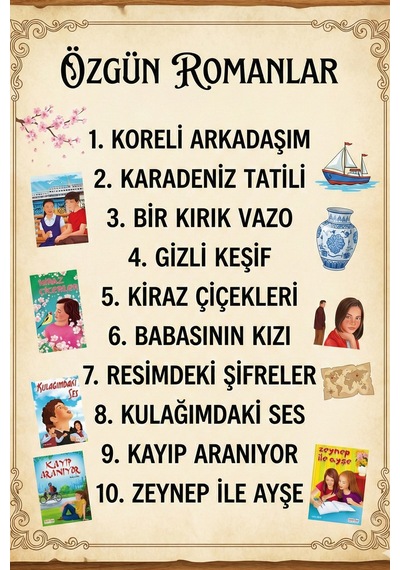 Özgün Romanlar Dizisi Kutulu 10 Kitap