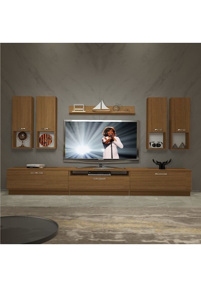 Decoraktiv Trendstyle 8da Slm Tv Ünitesi Tv Sehpası Ceviz
