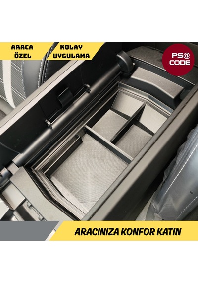 Yeni Kasa Jeep Compass 2025 Ve Üzeri Orta Konsol Kolçak, Saklama Kutusu, Kolçak Düzenleyici