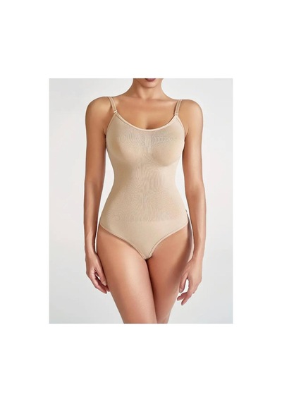 Fit Women Örme Kumaş Zıbın String Model ı Body 9052 Bej