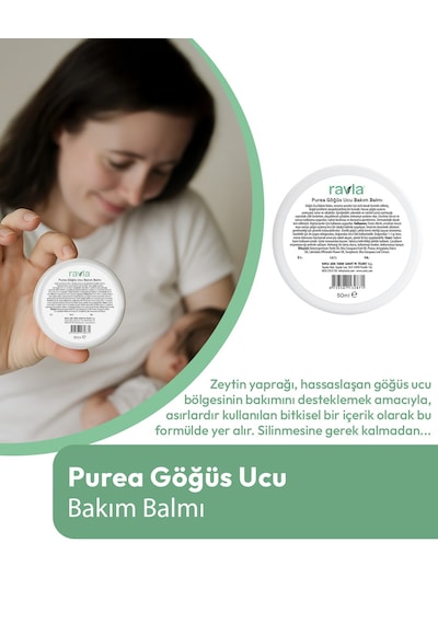 Ravla Purea Göğüs Ucu Bakım Balmı - 50 Ml
