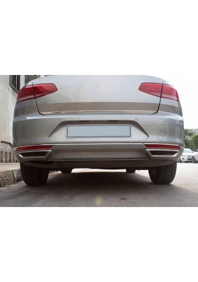 Volkswagen Passat B8 Krom Egzoz Görünümlü Difüz Volkswagen Passat B8 Krom Egzoz Görünümlü Difüz