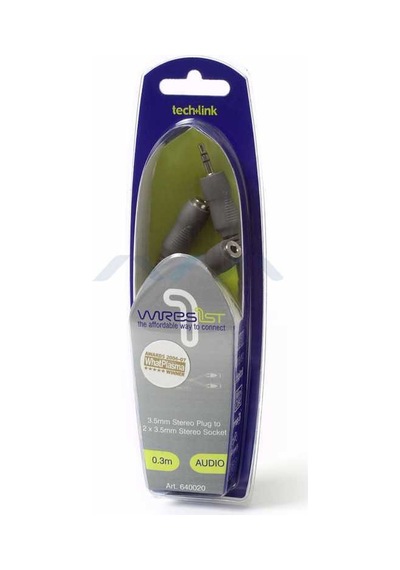 Techlink 640020 3.5Mm Stereo 2 X 3.5Mm Stereo Kablo