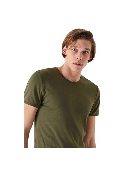 Mavi Bisiklet Yaka T-shirt Haki