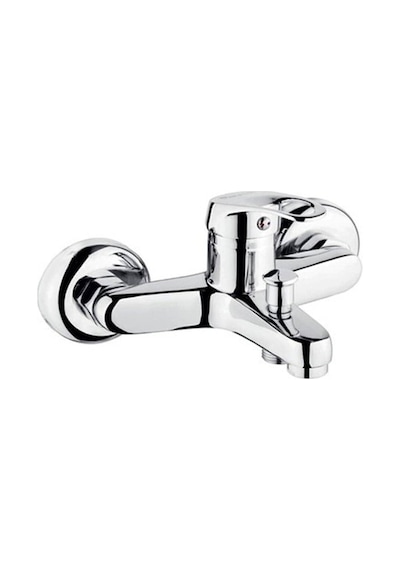 Asur Banyo Bataryası Çift Girişli 40'lık Pirinç Lüx, Modern Ve Şık KROM