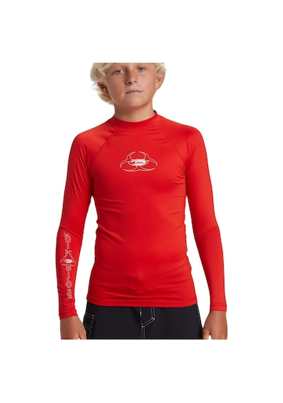 Quiksilver Aqbwr03053 Saturn Upf50 Ls Erkek Çocuk Rashguard Kırmızı