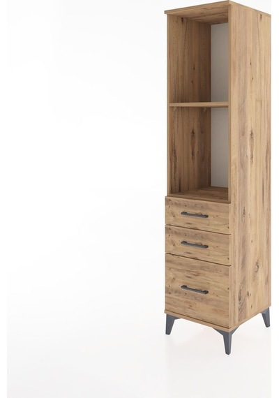 Hyperion Dolap 2 Raflı 3 Çekmeceli 44x44x182 Çam-çam Atlas Çam