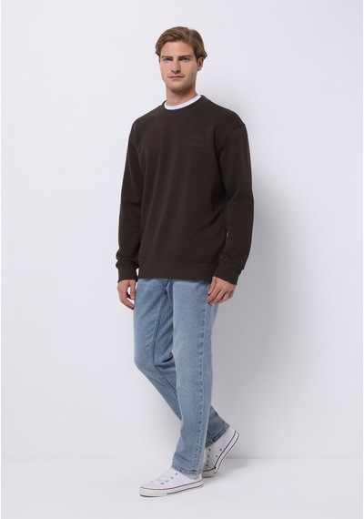 Colin's Colins Comfort Fit Erkek Kahverengi Sweatshirt Cl1076882 Q1.v2 Brw Kahverengi