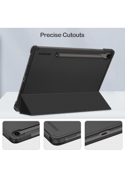Samsung Galaxy Uyumlu Tab S10 Fe Plus 13.1 İnç Kılıf Smart Uyku Modlu Kalem Bölmeli