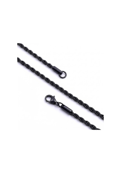 Beycen Aksesuar Rope Halat Erkek Çelik Kolye 2mm 55cm Siyah 3902eck047 Çok Renkli