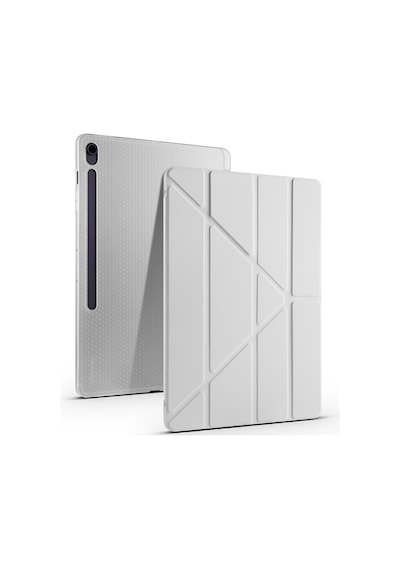 Galaxy Tab S10 Fe Plus Kılıf Zore Tri Folding Kalem Bölmeli Standlı Kılıf Kapaklı Kılıf