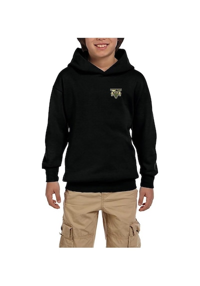 Zepplin Giyim GTA Five Green Logo Siyah Çocuk Kapşonlu Sweatshirt