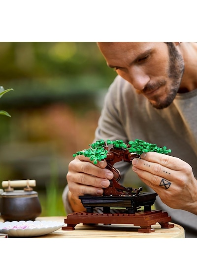LEGO® Botanicals Bonsai Ağacı 10281 – Yetişkinler için Dekoratif Bitki Model Yapım Seti, Sevgililer Günü Hediye Fikri (878 Parça)