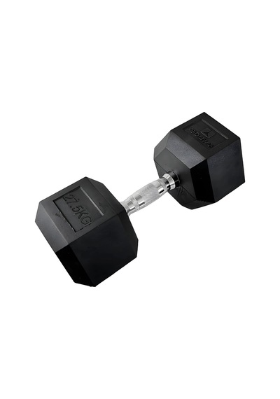Rebuwo 27.5 KG 1 Adet Hex Dambıl Kauçuk Altıgen Dambıl Hex Dumbbell