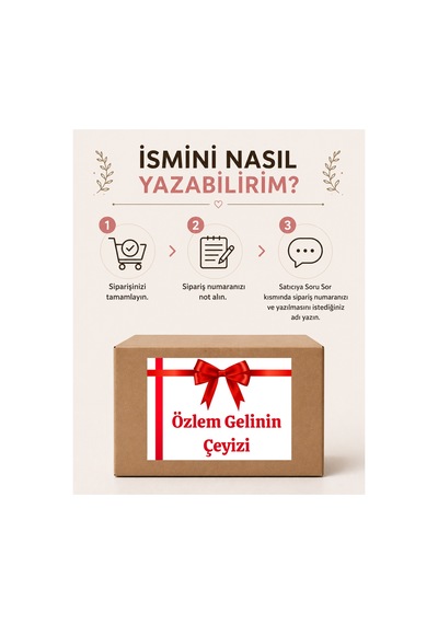 Çeyiz Bohça Bavul Koli Etiketi Gelin 10 Adet A4 Baskılı Etiket Sticker Çok Renkli
