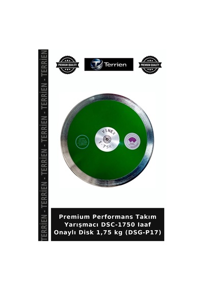 Özel Seri Dsc-1750 Iaaf Onaylı Disk 1,75 Kg Dsg-p17 Antrenman Egzersiz Branş Çok Renkli