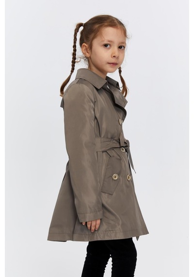 Benitto Kids Belden Bağlamalı Kız Çocuk Trençkot 51316 Kahverengi Benitto Kids Belden Bağlamalı Kız Çocuk Trençkot 51316 Kahverengi