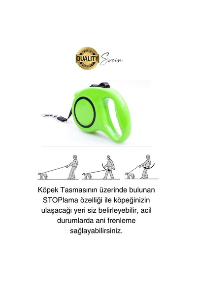 3 Metre Makaralı Otomatik Uzayabilen Geri Çekilebilen Köpek Tasması Boyun Gezdirme Kuvvetli Tutuş Diğer