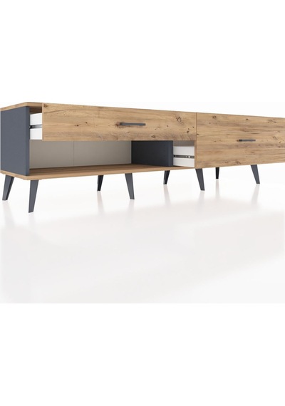 Hyperion Tv Ünitesi 2 Çekmeceli 176x44x51 Antrasit-çam/çam Atlas Çam/atlas Çam Hyperion Tv Ünitesi 2 Çekmeceli 176x44x51 Antrasit-çam/çam Atlas Çam/atlas Çam