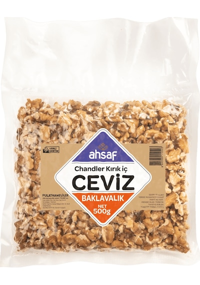 Ahsaf Kırık İç Ceviz Baklavalık Vakum 500 G