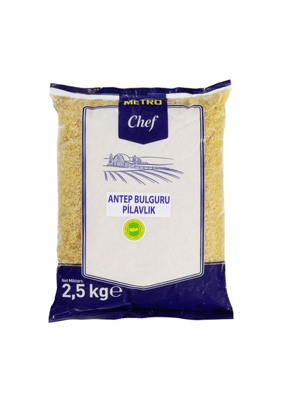 Metro Chef Antep Bulgur 2,5 Kg Pilavlık İri Taneli Bulgur Tarı