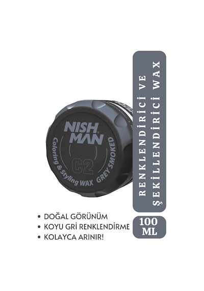 C2 Saç Şekillendirici Beyaz Kapatıcı Wax / % 70 Doğal Beyaz Kapama 100 Ml