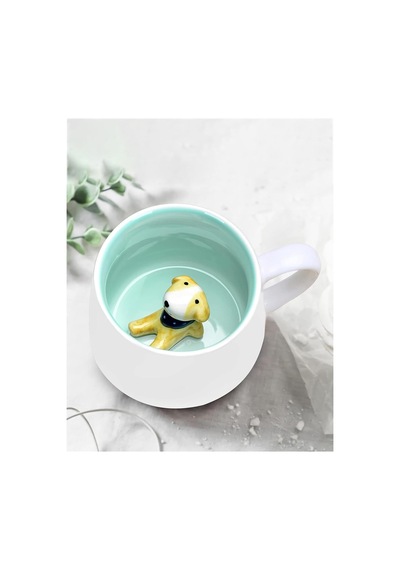 Mukko Home 3d Porselen Kupa Sevimli Fularlı Köpek Figürlü, 350 Ml, Eğlenceli Ve Özgün Tasarım,mavi Beyaz - Çok Renkli Mukko Home 3d Porselen Kupa Sevimli Fularlı Köpek Figürlü, 350 Ml, Eğlenceli Ve Özgün Tasarım,mavi Beyaz - Çok Renkli