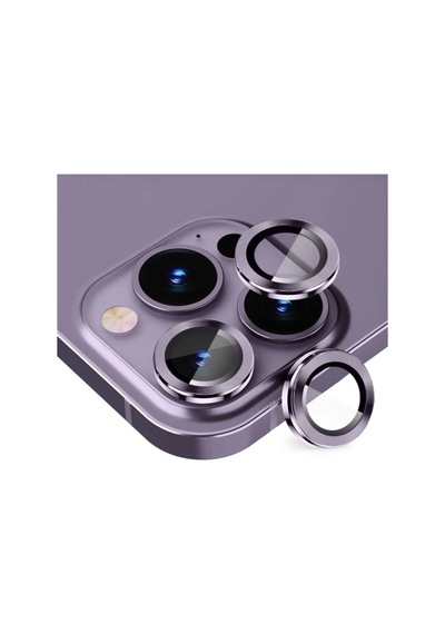 Apple Uyumlu iPhone 14 Pro 14 Pro Max Lens Koruyucu  Derin Mor