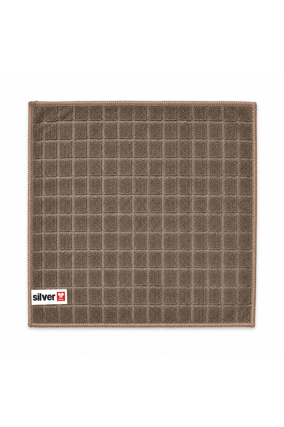 3 Adet Kareli Mikrofiber Temizlik Bezi Ultra Emici İz Bırakmaz Kahverengi 40 40 Cm