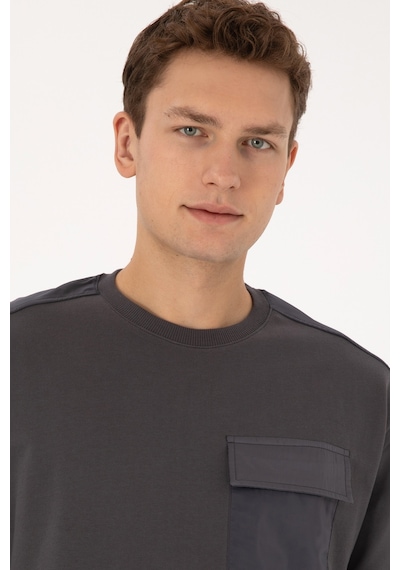 U.s. Polo Assn. Erkek Gri Sweatshirt 50316401-vr024 Grı