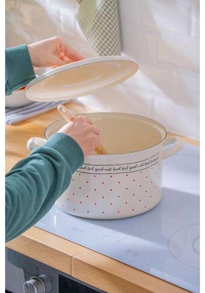 Acar Feel Good Emaye Derin Tencere - 22 Cm