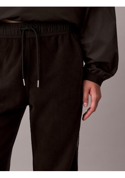 Mıxed Medıa Polar Fleece Jogger-11921 Siyah