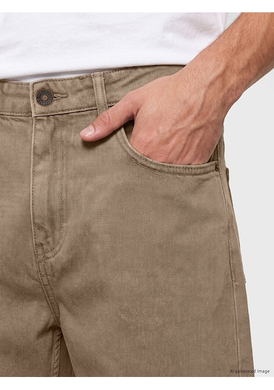 Lcw Jeans Haki Baggy Fit Erkek Jean Şort