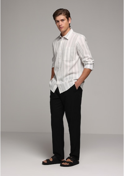 Colin's Colins Regular Fit Orta Bel Düz Paça Erkek Siyah Pantolon Cl1079998 Q1.v2 Blk