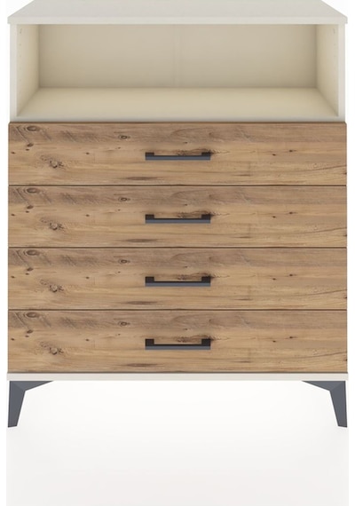 Arges Şifonyer Tek Raflı 4 Çekmeceli 88x30x106 Aytaşı-çam Aytaşı