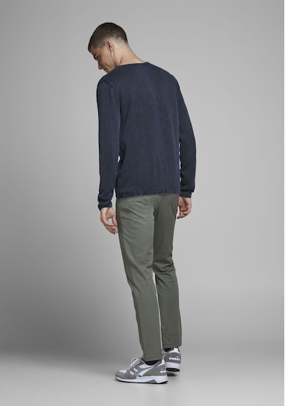 Jack & Jones Soluk Efektli Kazak-leo 12174001 Navy Blazer Mavi