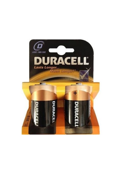Duracell Alkalin D Büyük Boy Pil 2 Li Ambalaj