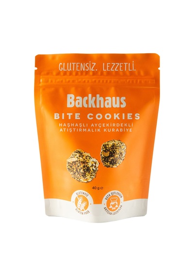 5 Adet Backhaus Glutensiz Haşhaşlı Çekirdekli Kurabiye 40 G