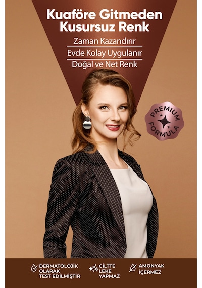 Softto Plus Expert Women Brown Hair Color Kahverengi Geliştirilmiş Formül Doğal Görünüm 400 Ml
