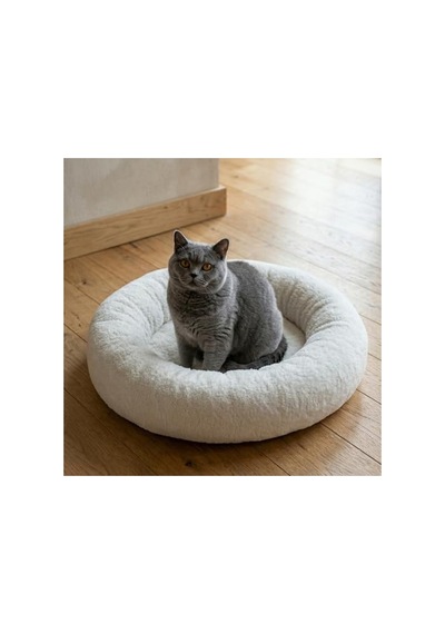 Donut Şeklinde Kedi Ve Köpek Yatağı, Yıkanabilir