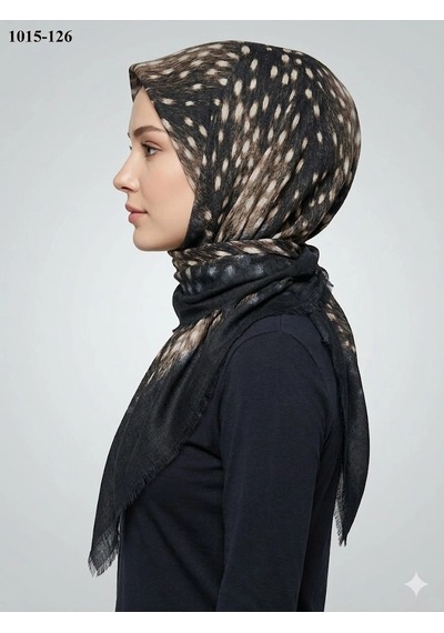 Dolce Life Dolce Cool Desenli Flamlı Pamuk Eşarp 1015-126 Çok Renkli