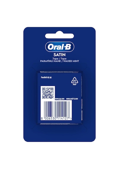 Satin Tape Diş İpi, Plak Temizler, Parafinli Diş İpi, Nane Aroması, 50m