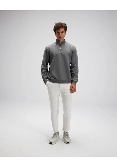 Ellesse Yarım Fermuarlı Antrasit Erkek Sweatshirt Em580 Antrasit