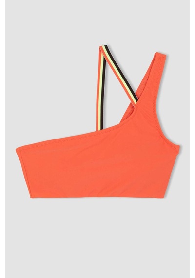 DeFactoFit Sporcu Tek Omuz Bikini Üstü B6340AX24HSOG37 Turuncu