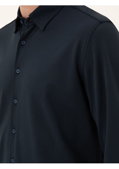 Cacharel Lacivert Slim Fit Gömlek