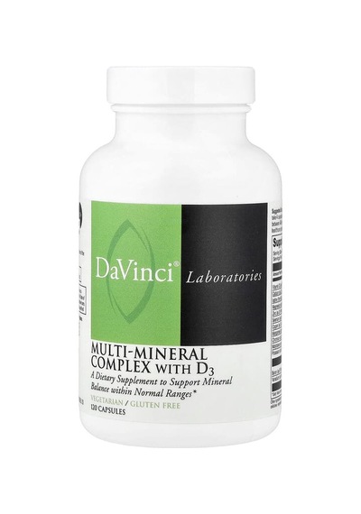Davinci Laboratories, Multi-mineral Complex With D3, 120 Capsules