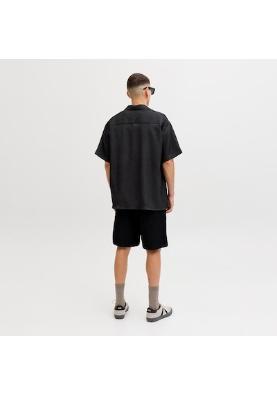 Jack & Jones Jack Jones Kısa Kol Gömlek Harrison Resort Siyah